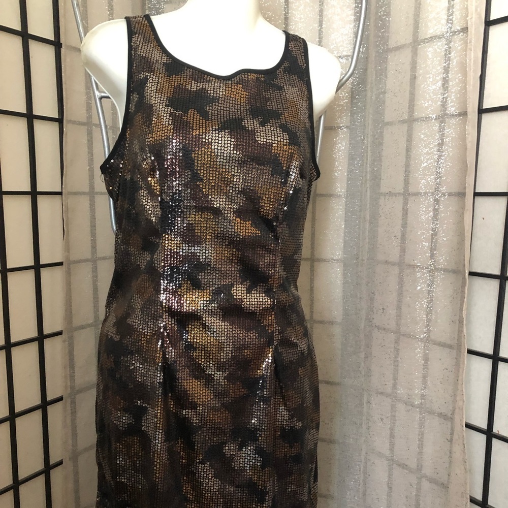 Sequin cameo dress